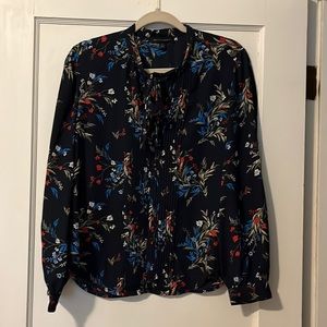 Banana Republic neck tie blouse